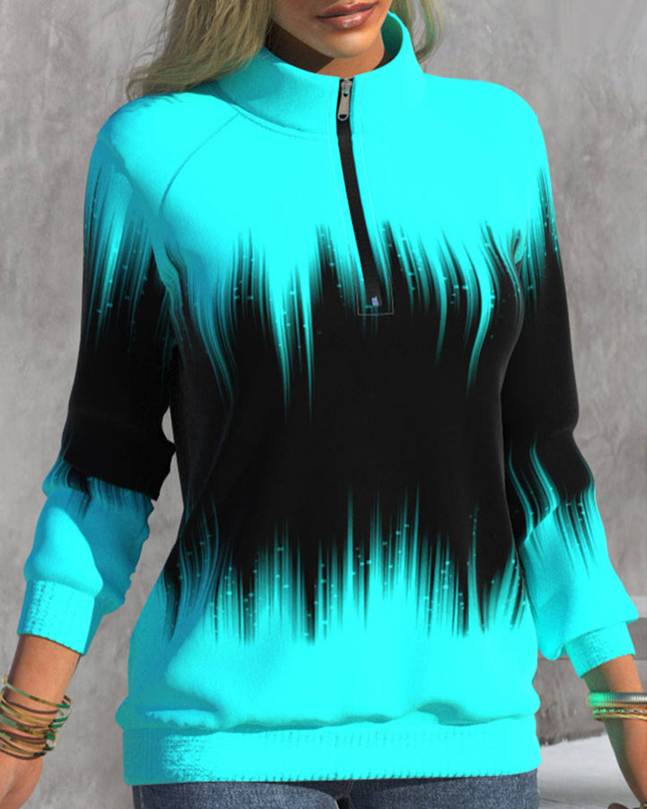 Mia™ | Pull à col montant avec motif dégradé