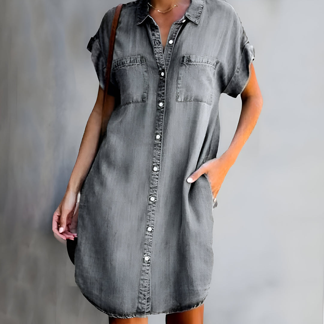 Diane™ | Robe Décontractée à Boutons