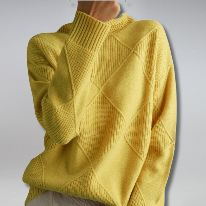 Elena™ | Pull Haut de Gamme à Col Montant