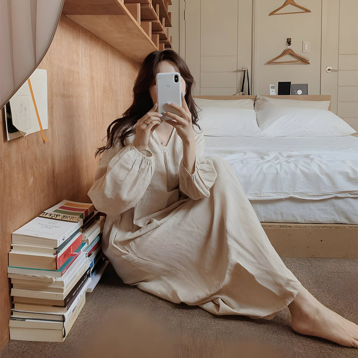 Sohée™ | Élégante Robe de Lounge en Coton