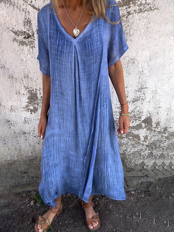 Lysiane™ | Robe Ample avec Col en V