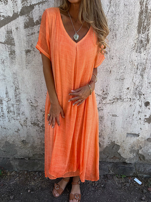 Lysiane™ | Robe Ample avec Col en V