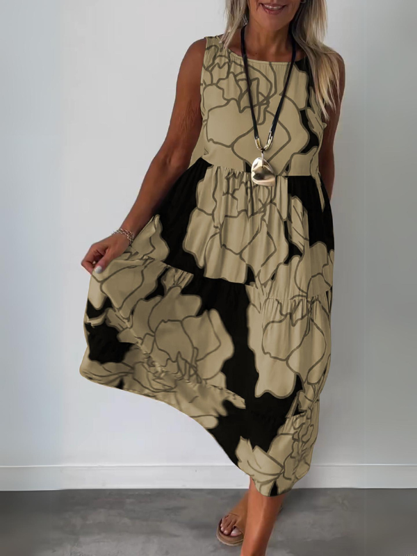 Édith™ | Robe Chic à Motif Floral