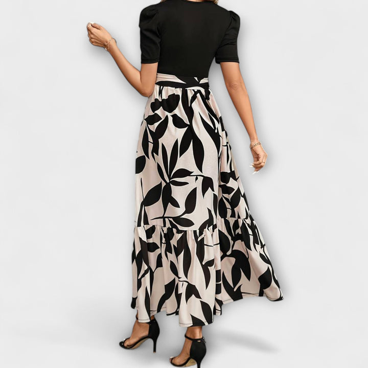 Luna - Robe d'été à imprimé floral et décolleté rond