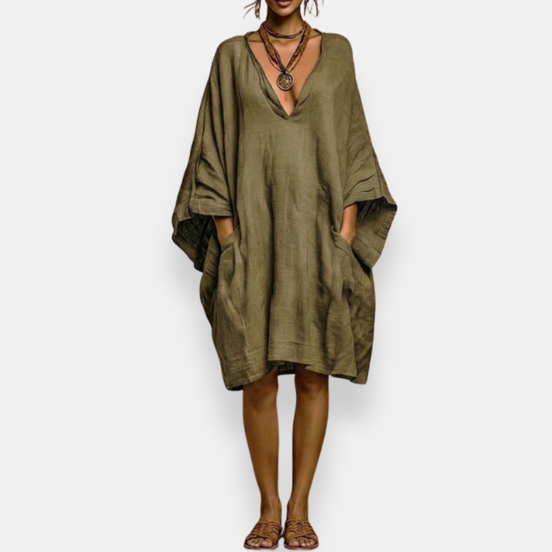 Cassienne | Robe Oversize Décolletée