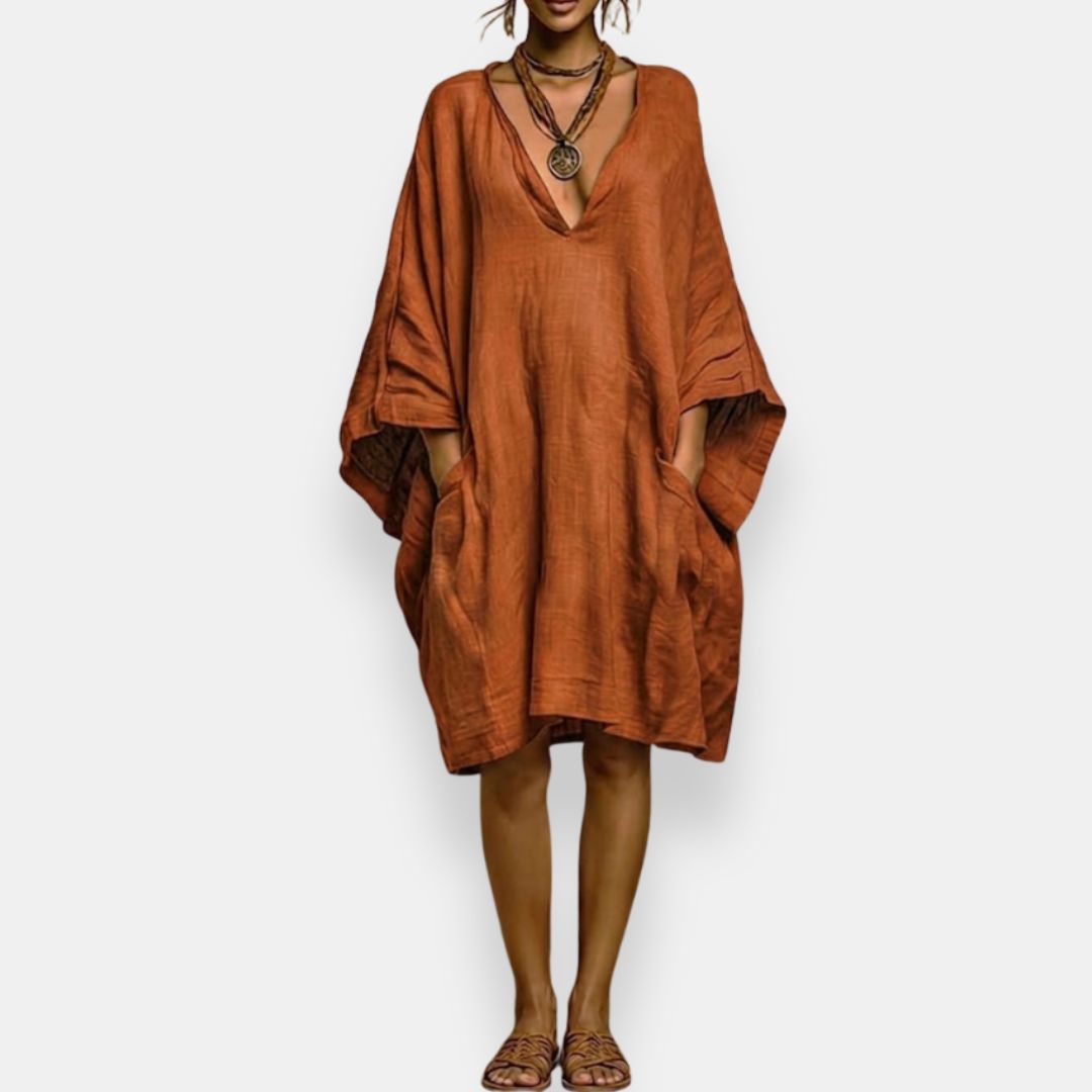 Cassienne | Robe Oversize Décolletée