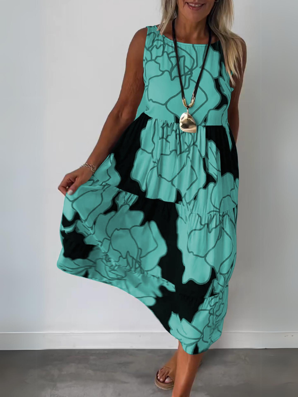 Édith™ | Robe Chic à Motif Floral