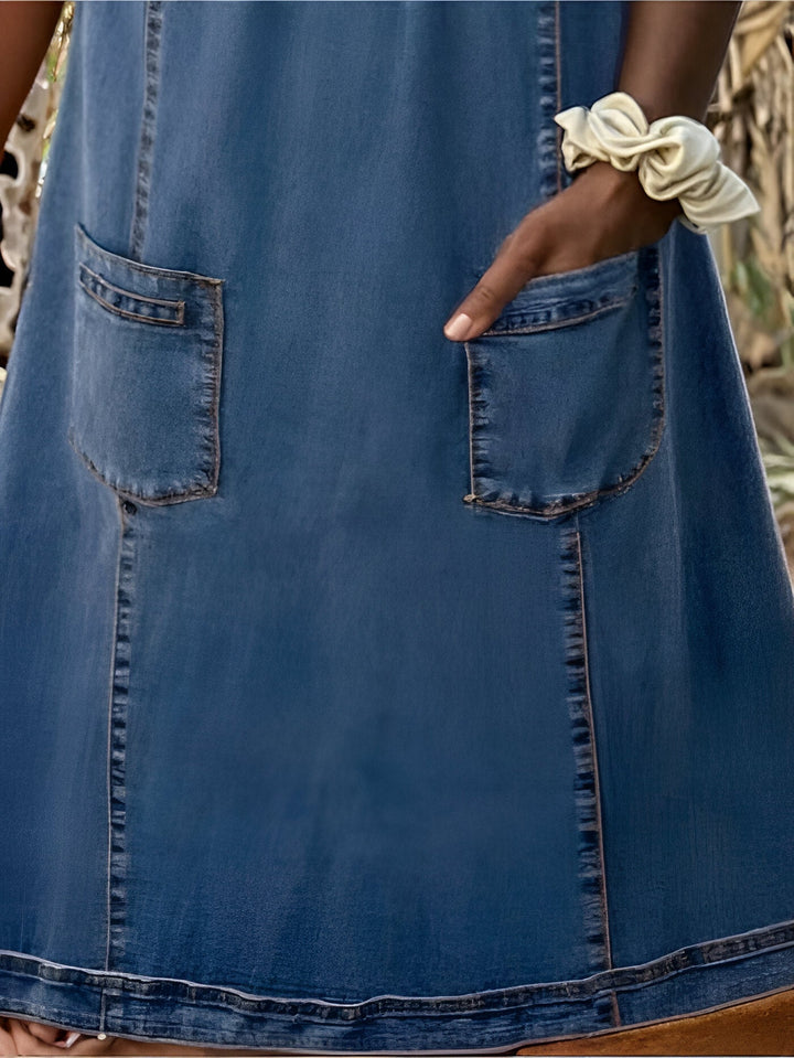 Agnès™ | Robe en Jean Décontractée