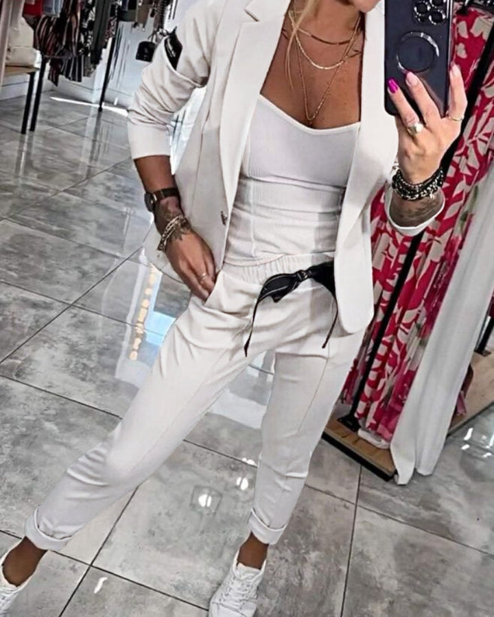 Malou - Ensemble Complet : Top, Veste et Pantalon