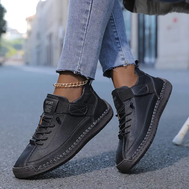 Gisela - Chaussures orthopédiques confortables effet cuir