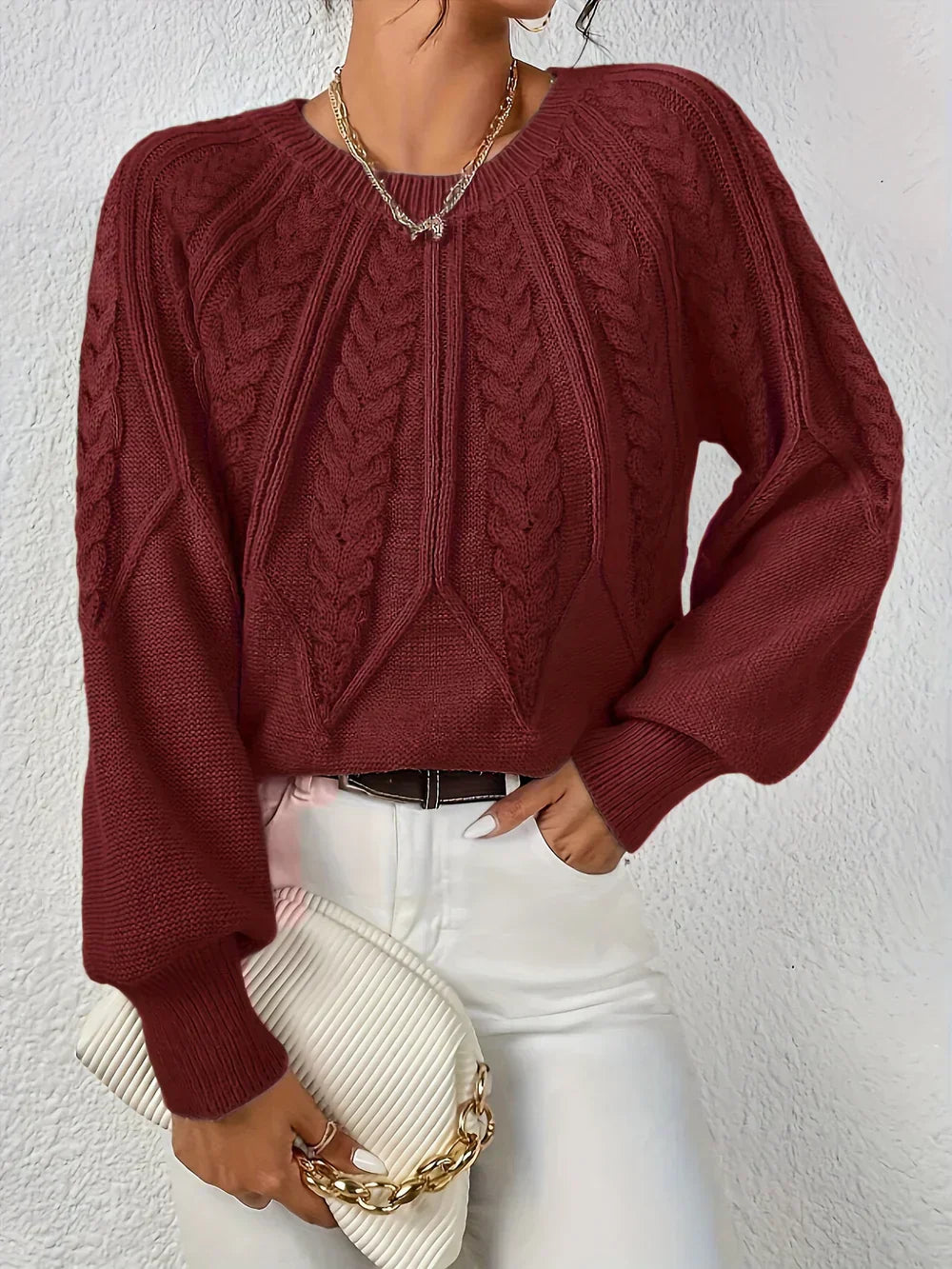Nora™ | Pull Confortable en Maille