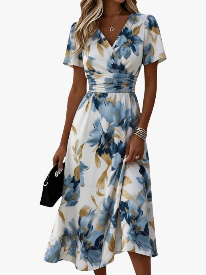 MOREAU LYON | ROBE FLORALE EN WRAP POUR FEMMES