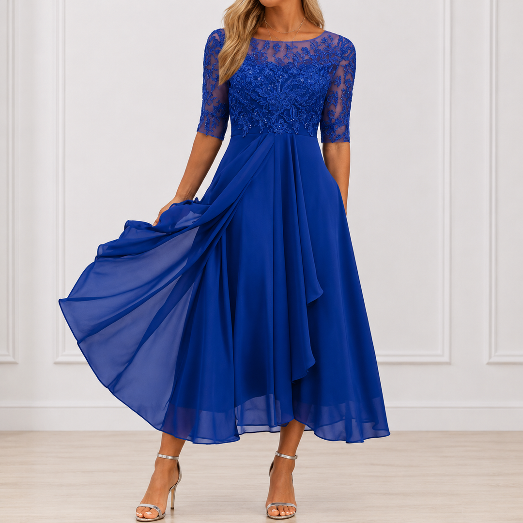 DELACROIX | Robe Élégante Florale Marie
