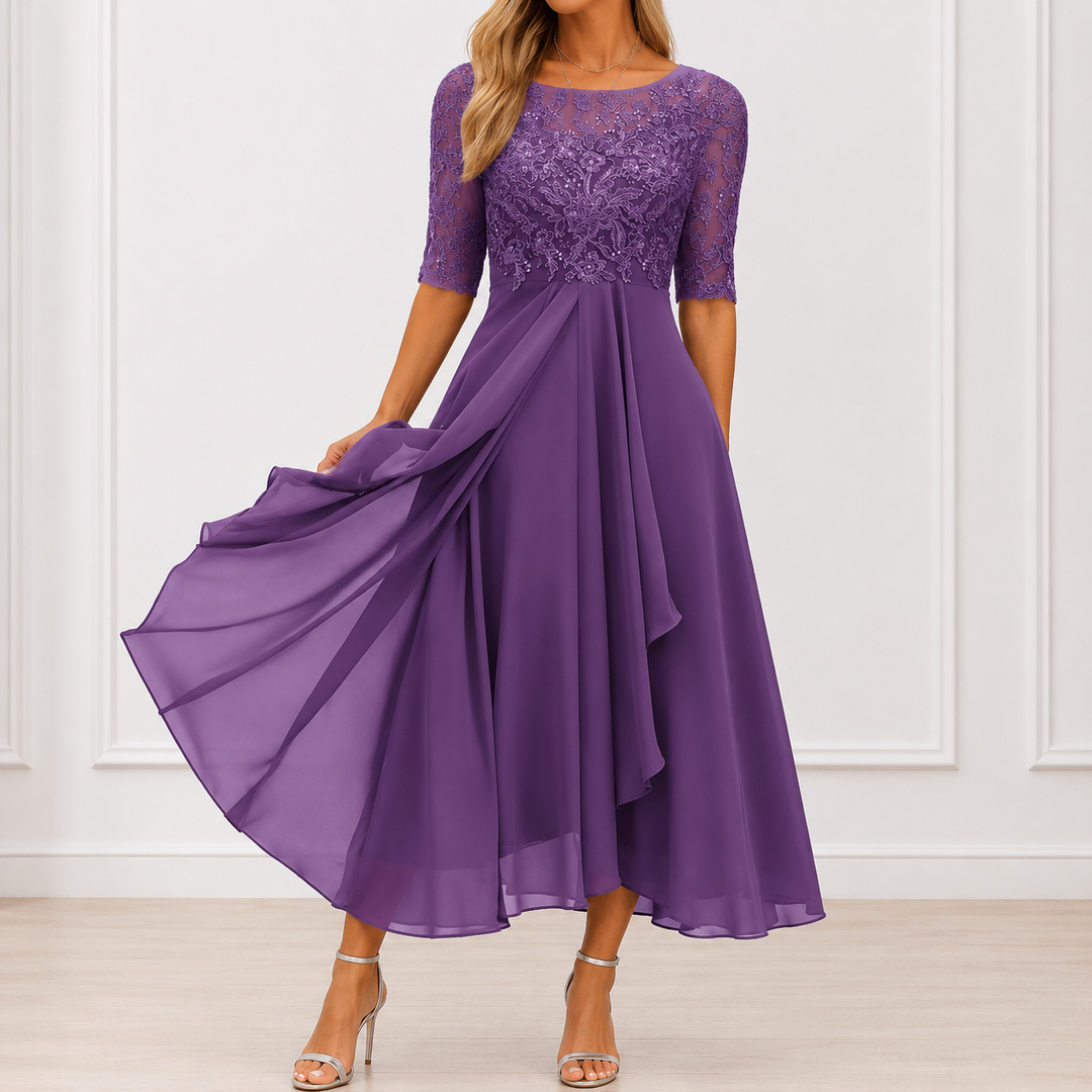 DELACROIX | Robe Élégante Florale Marie