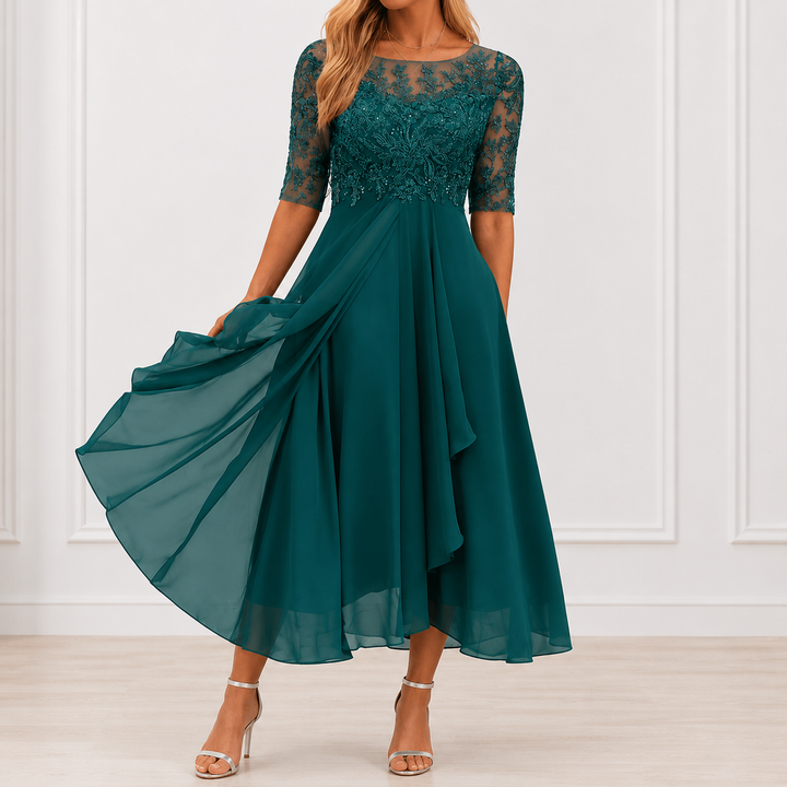 DELACROIX | Robe Élégante Florale Marie