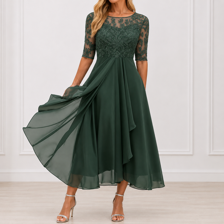 DELACROIX | Robe Élégante Florale Marie