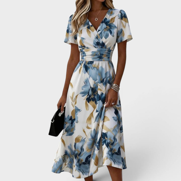 MOREAU LYON | ROBE FLORALE EN WRAP POUR FEMMES