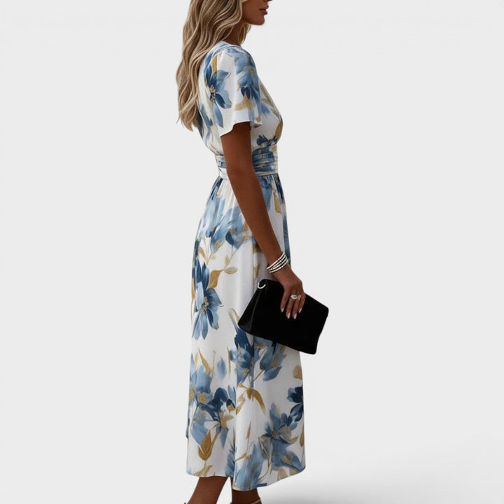 MOREAU LYON | ROBE FLORALE EN WRAP POUR FEMMES