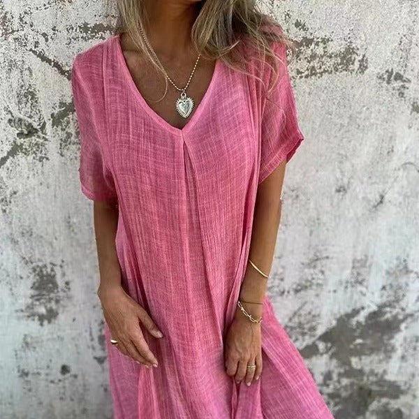 Lysiane™ | Robe Ample avec Col en V