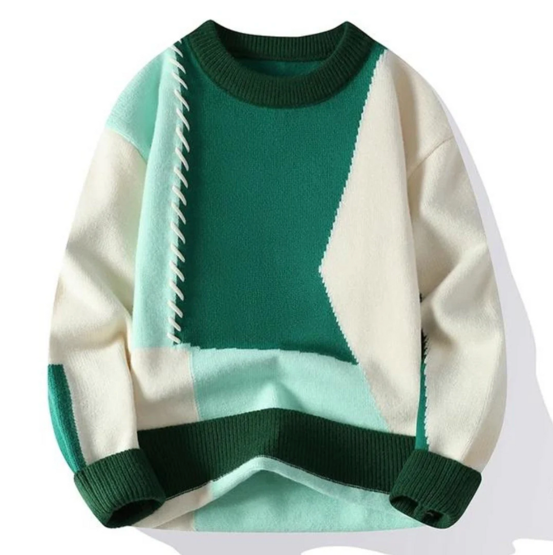 SOLÈNE™ | Patchwork Sweater