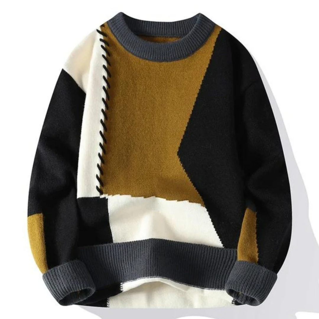 SOLÈNE™ | Patchwork Sweater
