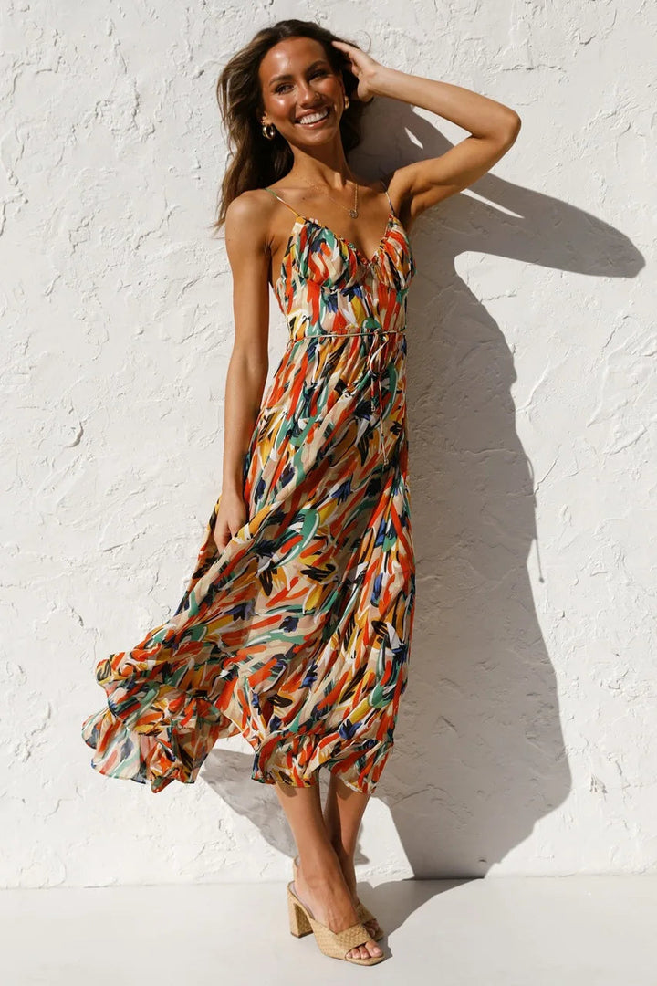 Gisèle™ | Élégante Robe aux Couleurs Classiques