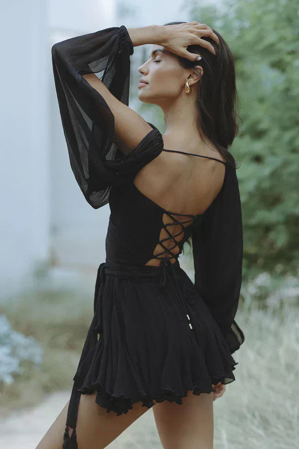 Brigitte™ | Robe légère à manches en voile