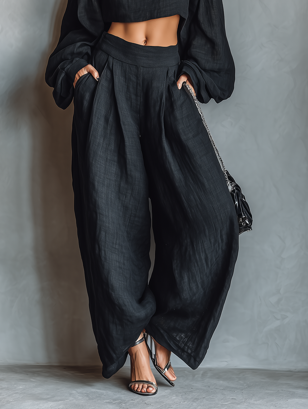 Tess™ | Ensemble épaules dénudées avec pantalon large