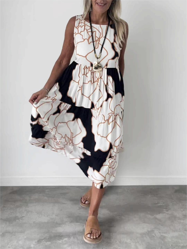 Édith™ | Robe Chic à Motif Floral