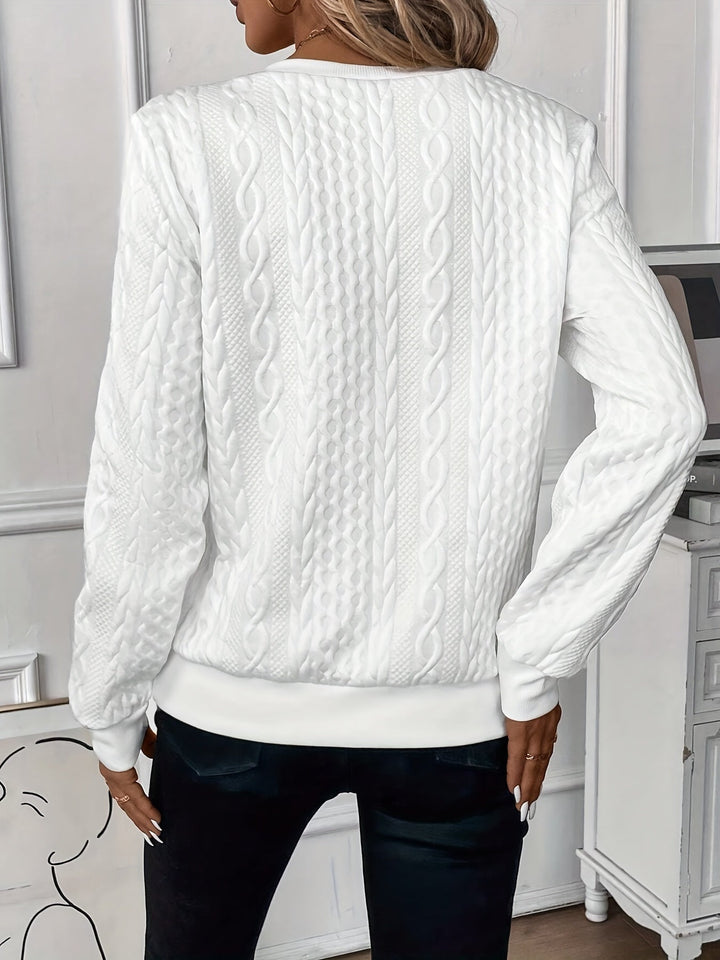 SOLÈNE™ | Pull en Tricot Chic et Élégant