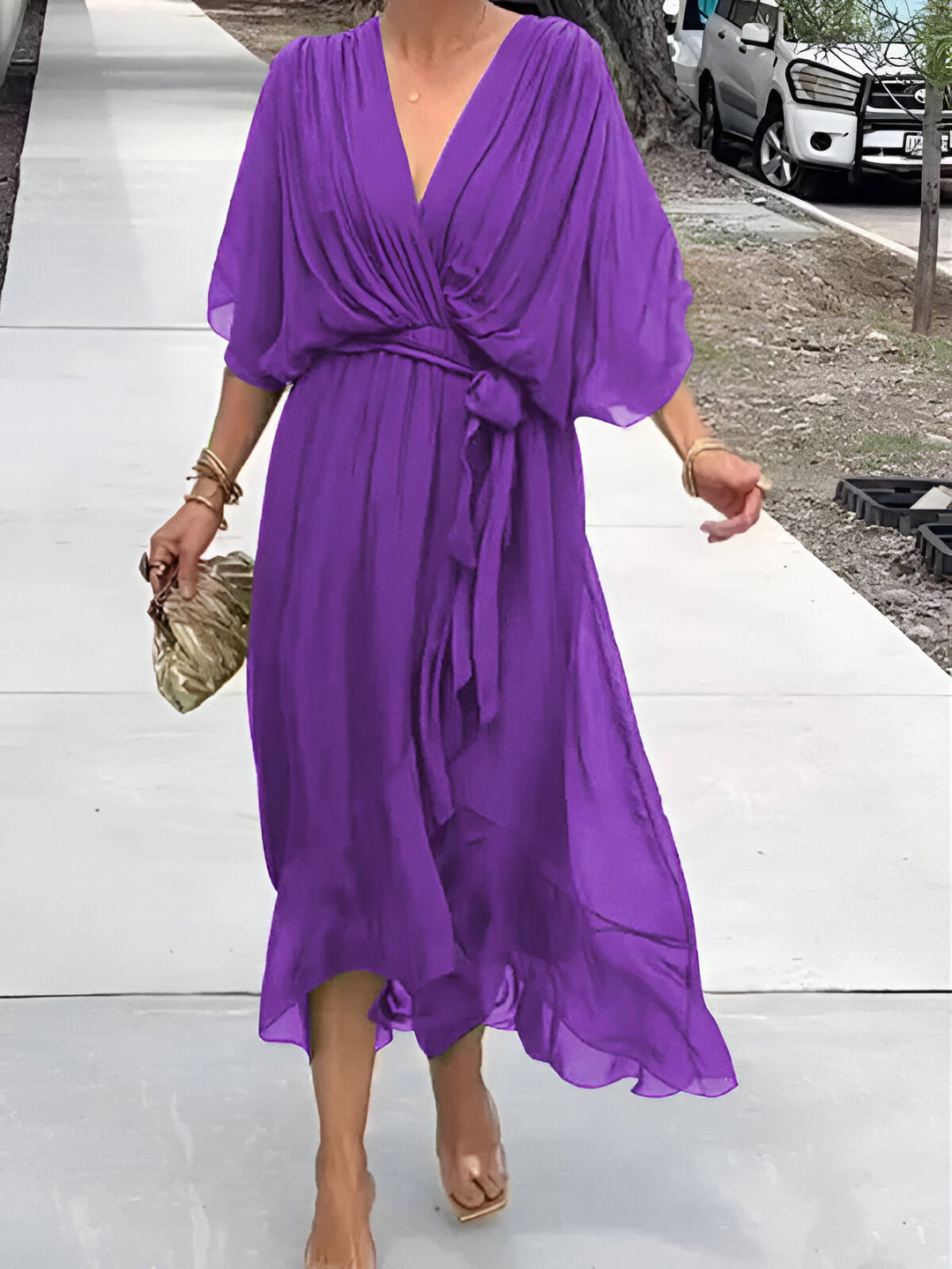 Monica™ | Robe avec Décolleté en V