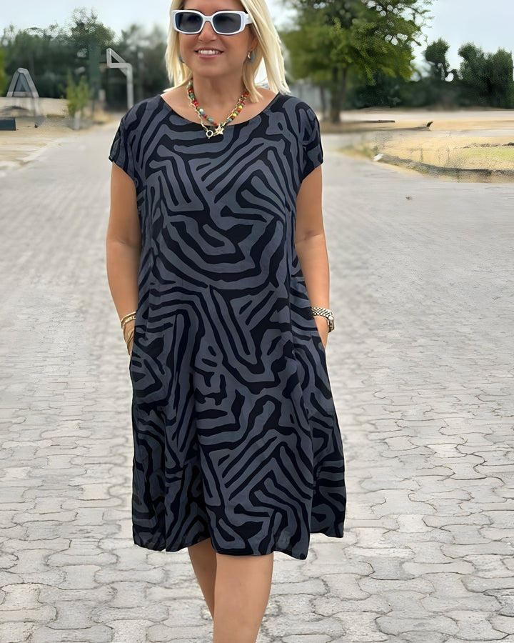 Serra™ | Robe d'été à Rayures Safari