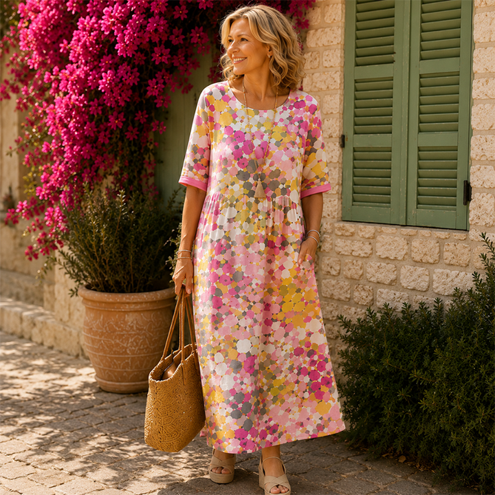 💥✨Offre spéciale à durée limitée : 50 % de réduction -👗Robe ample à imprimé floral pour femme