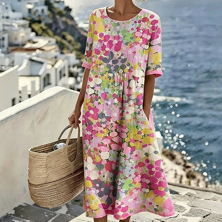 💥✨Offre spéciale à durée limitée : 50 % de réduction -👗Robe ample à imprimé floral pour femme