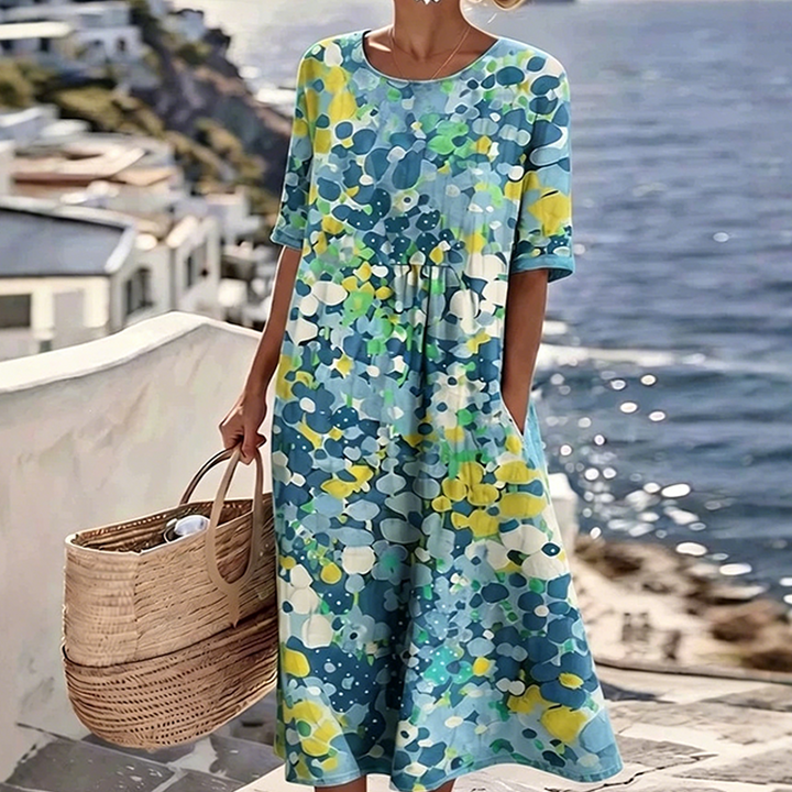 💥✨Offre spéciale à durée limitée : 50 % de réduction -👗Robe ample à imprimé floral pour femme