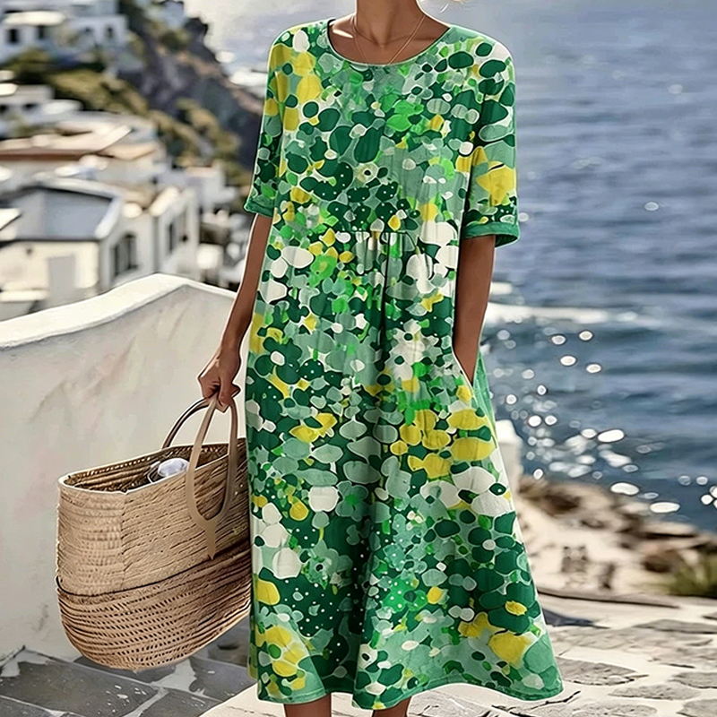 💥✨Offre spéciale à durée limitée : 50 % de réduction -👗Robe ample à imprimé floral pour femme