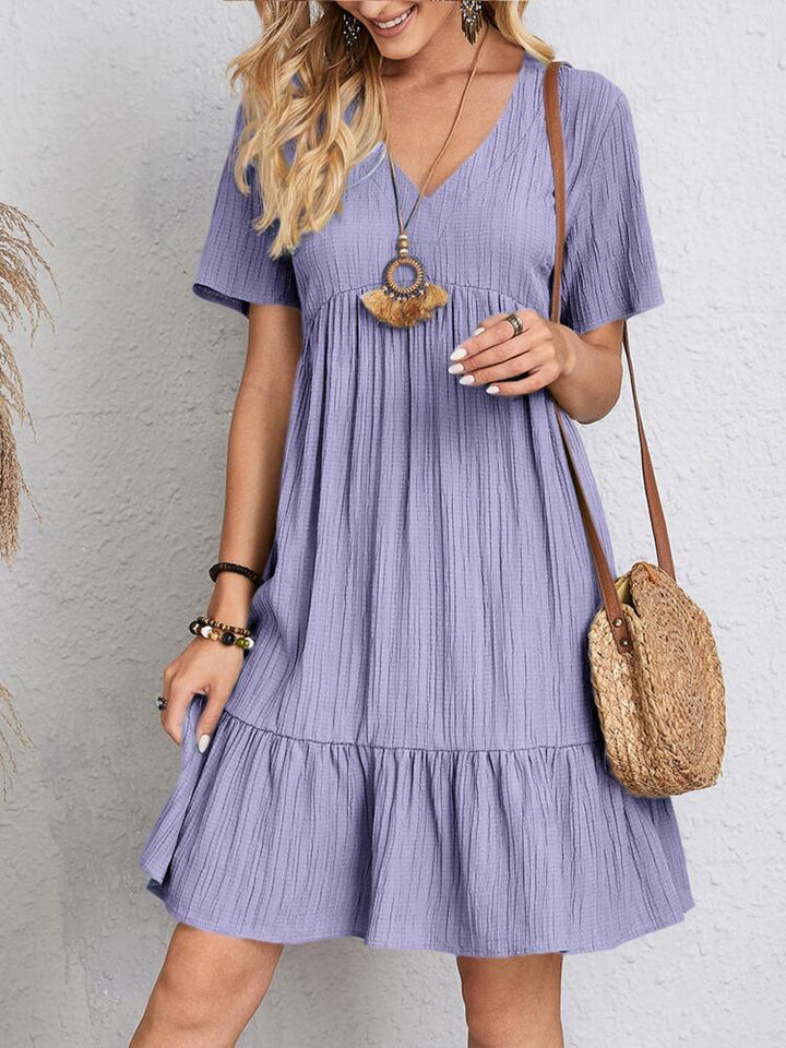 Zoé™ | Robe Printanière avec Tunique pour le Ventre